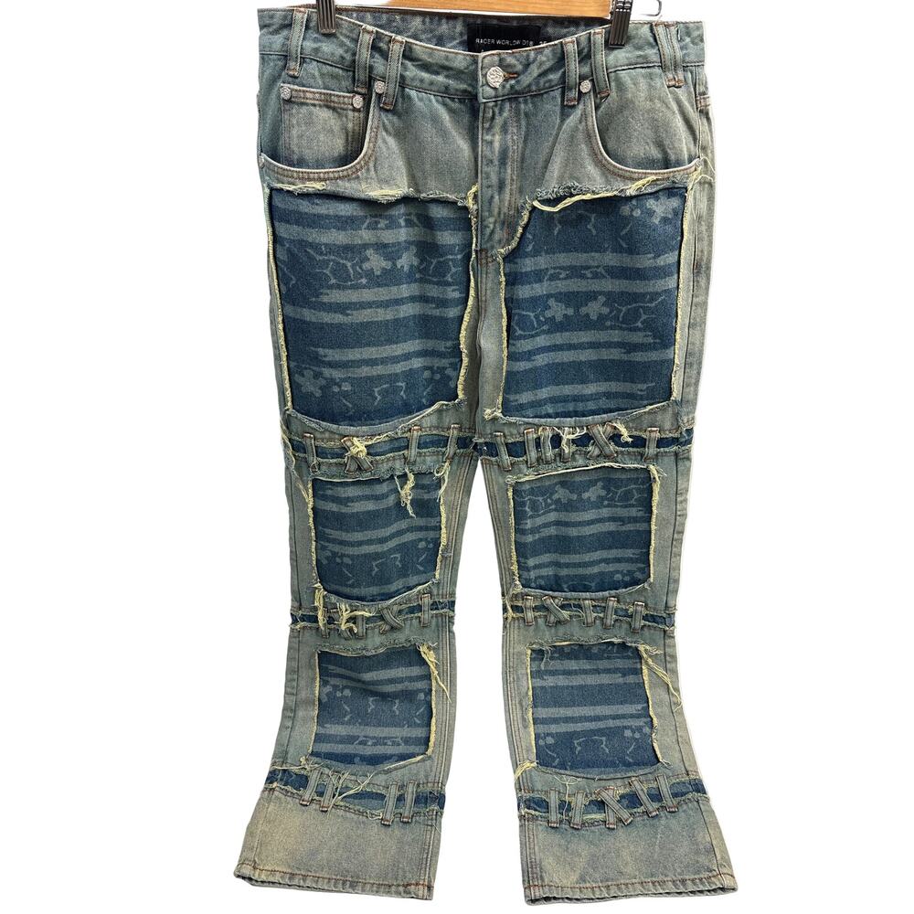 Racer Worldwide wide leg jeans, size 36